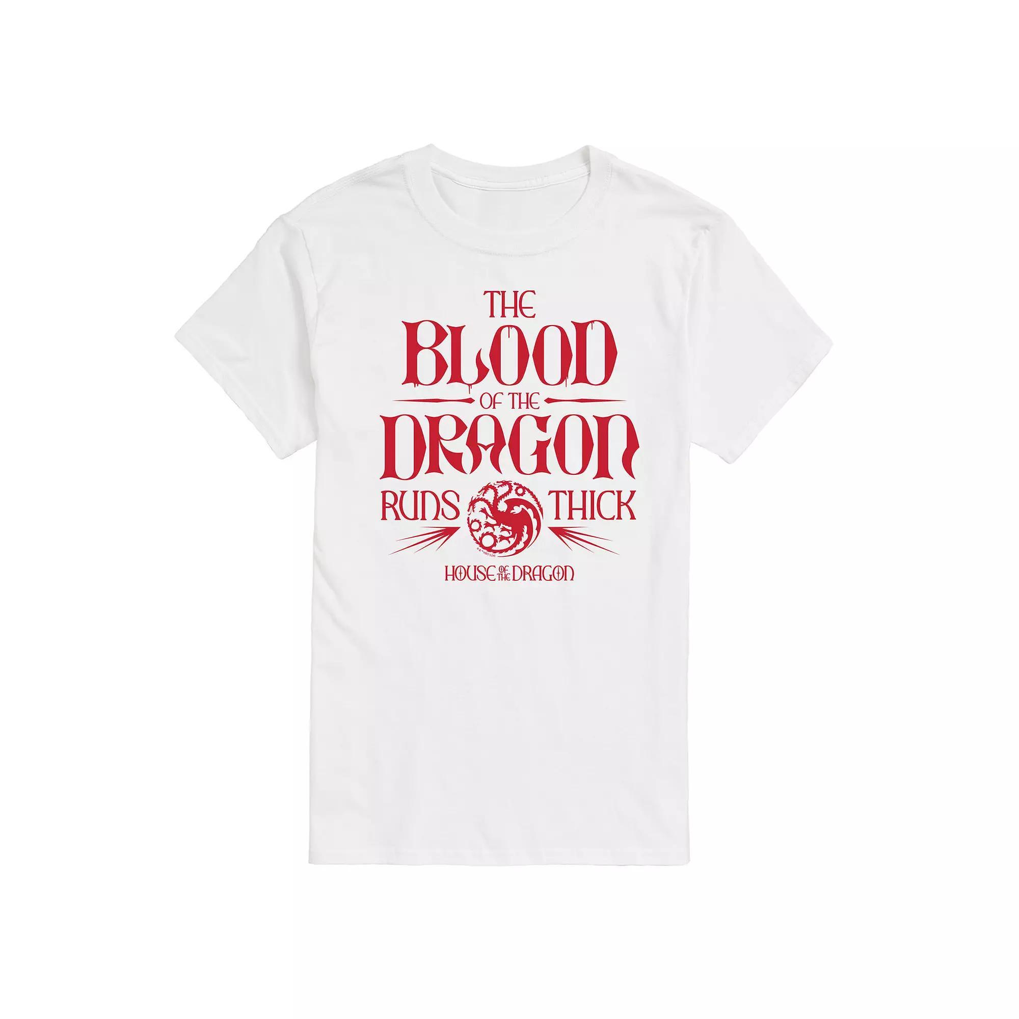 Mens House Of The Dragon Blood Of Dragon Graphic Tee Ivory Product Image