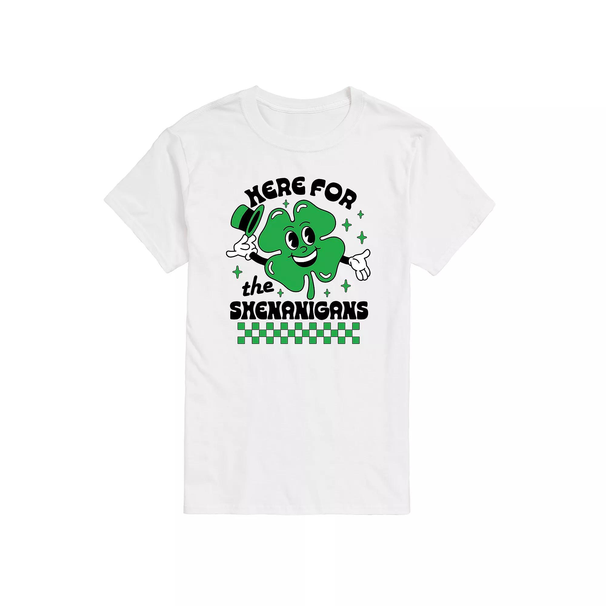 Mens Here for the Shenanigans Graphic Tee Product Image