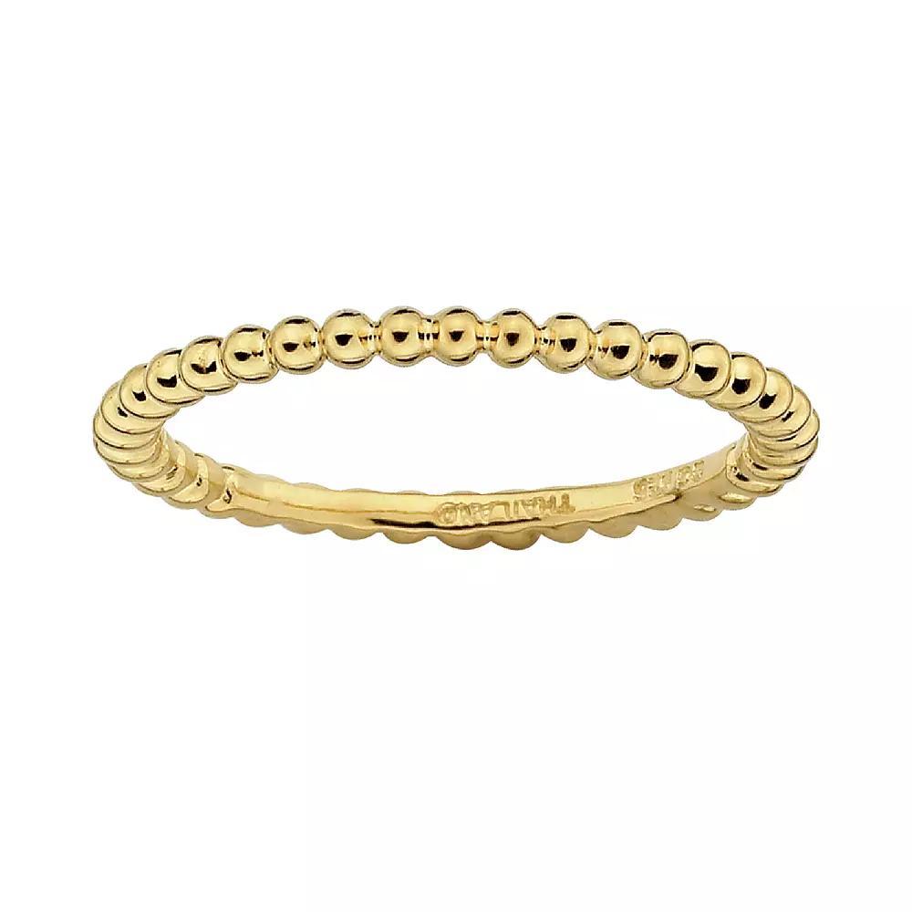 Stacks & Stones Sterling Silver Bead Stack Ring, Women's, Size: 10 Product Image