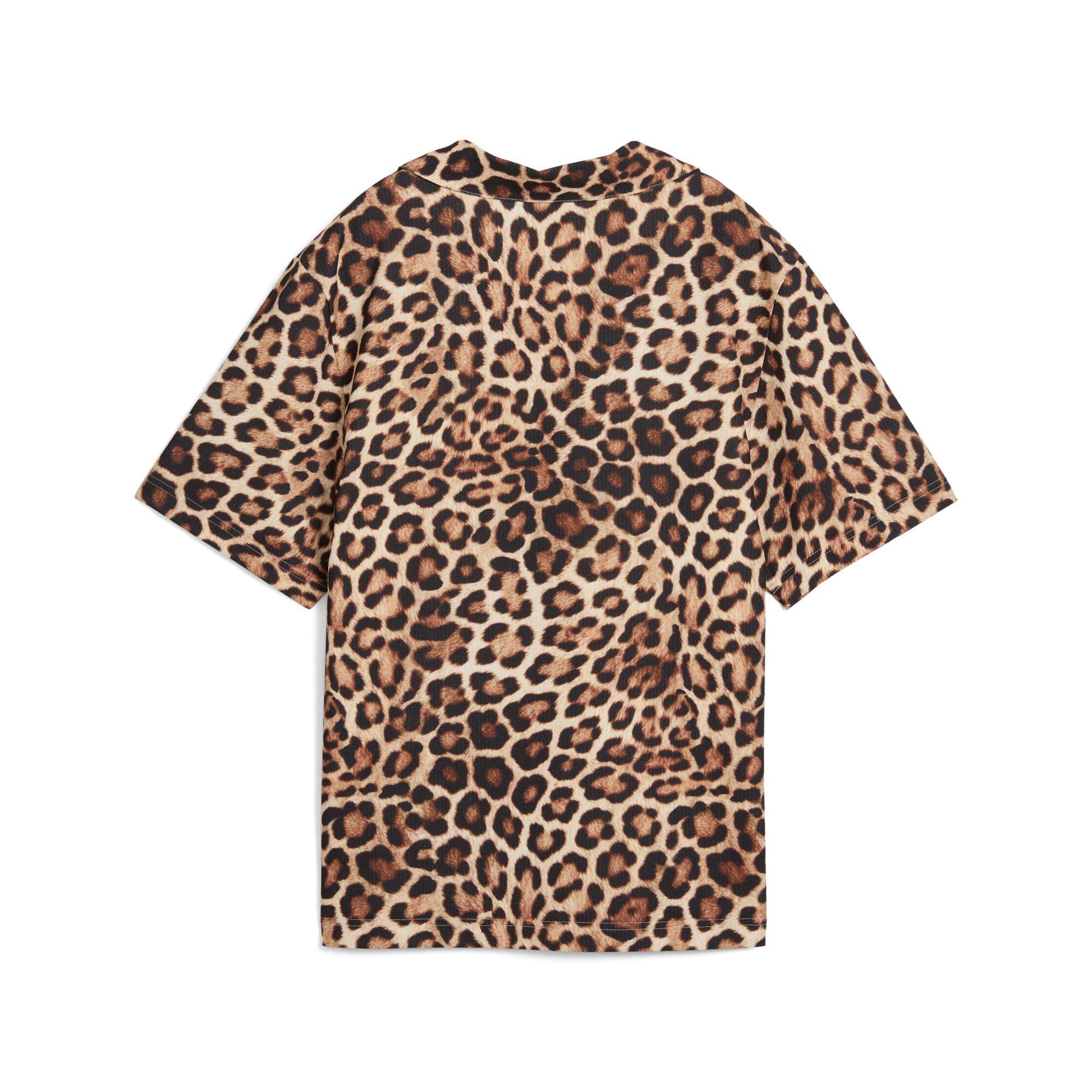 LEO LUXE Women's Relaxed All-Over Print Woven Shirt Product Image