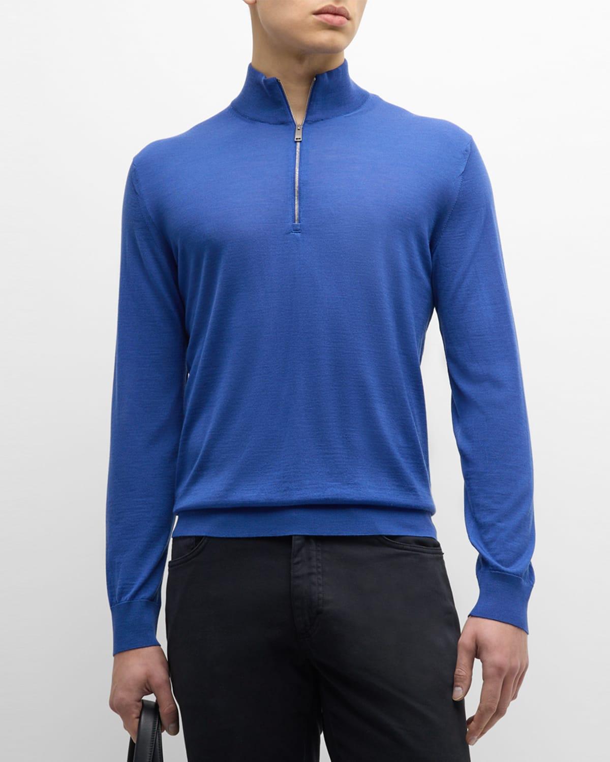 Men's Wool Quarter-Zip Sweater Product Image