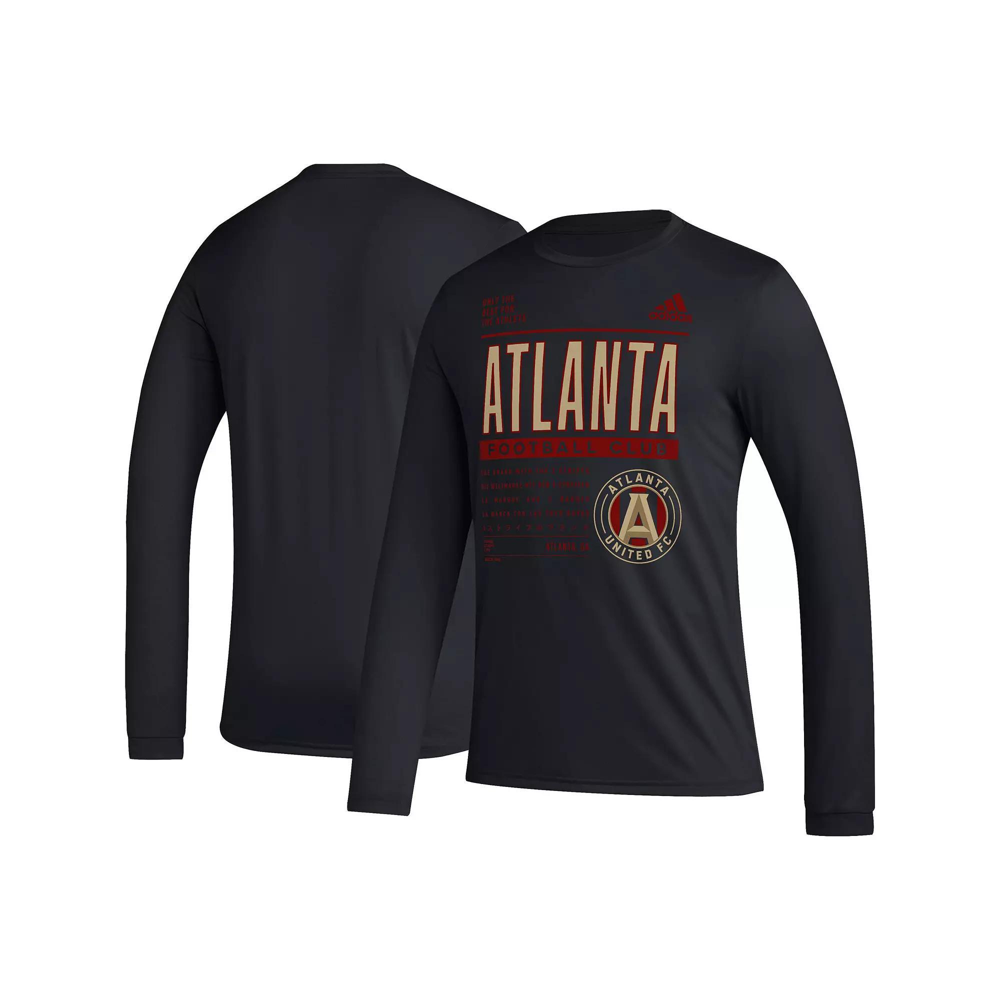 Mens adidas Red Real Salt Lake Club DNA Long Sleeve T-Shirt Product Image