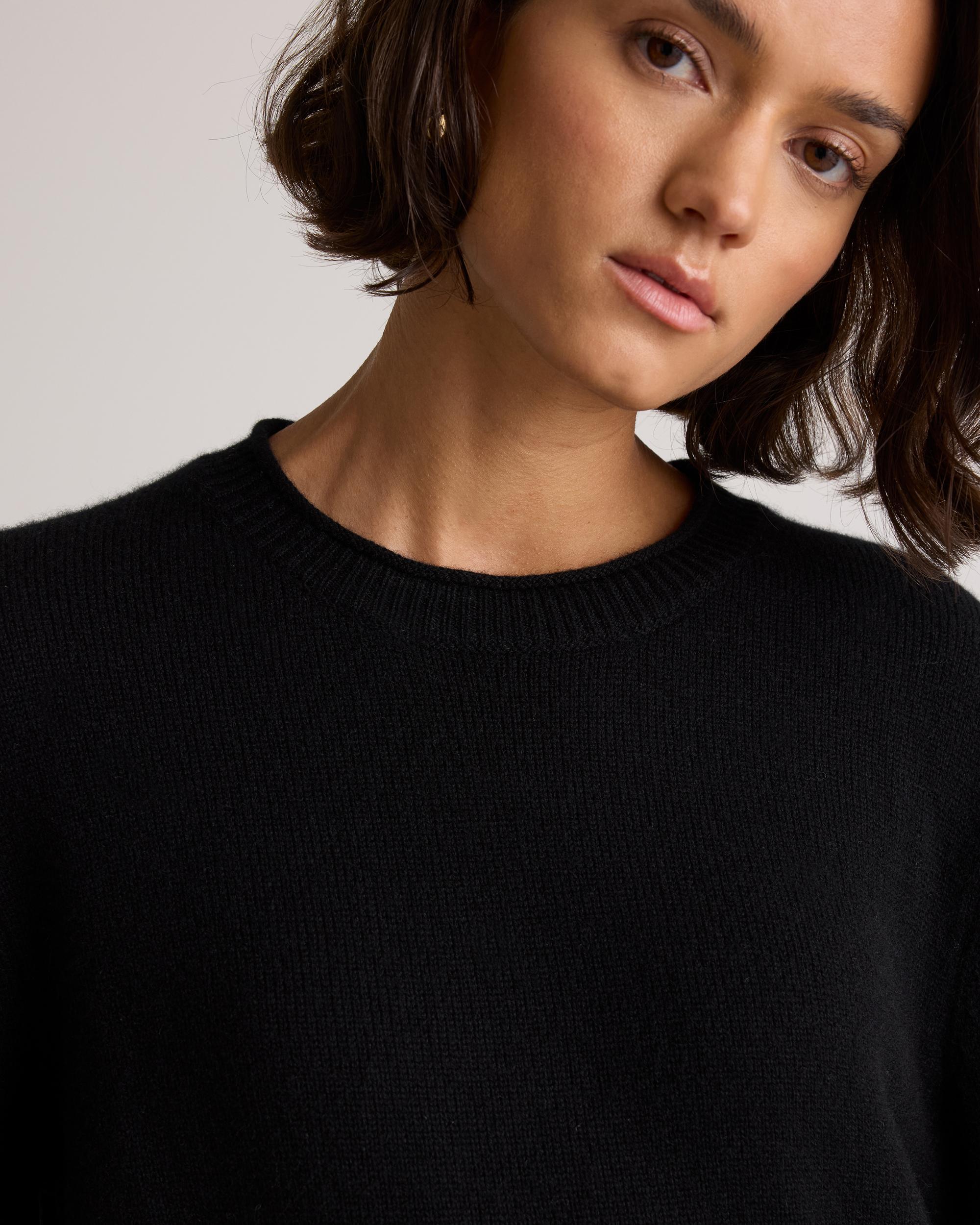 Quince | Women's Mongolian Cashmere Boxy Crewneck Sweater Size XL Product Image