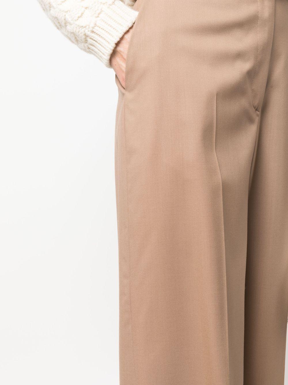 FABIANA FILIPPI Pleated Zipper Wool Casual Pants In Nude Product Image
