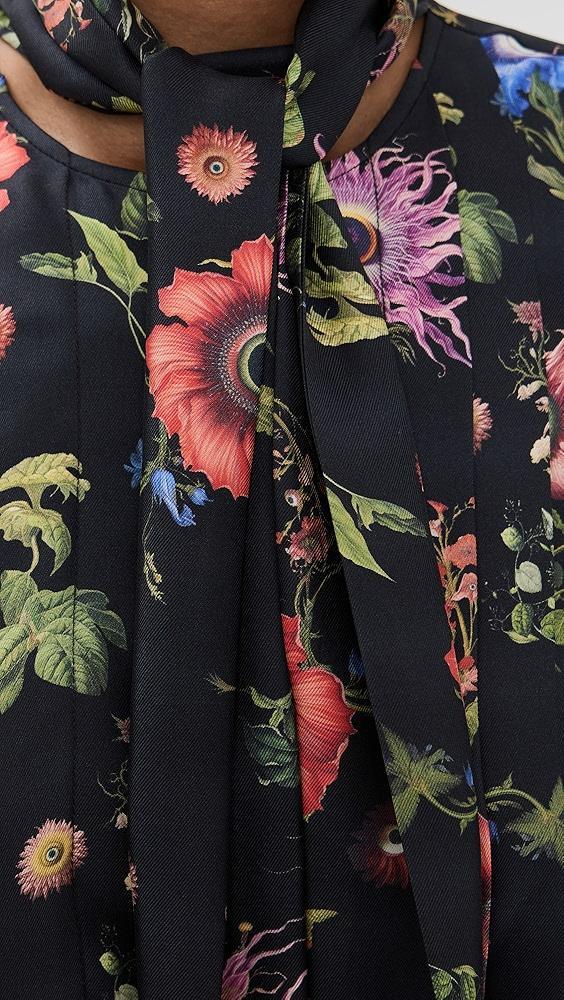 Monse Tie Neck Printed Dress | Shopbop Product Image