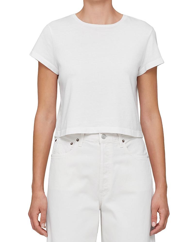 Agolde Adine Cotton Shrunken Tee Product Image