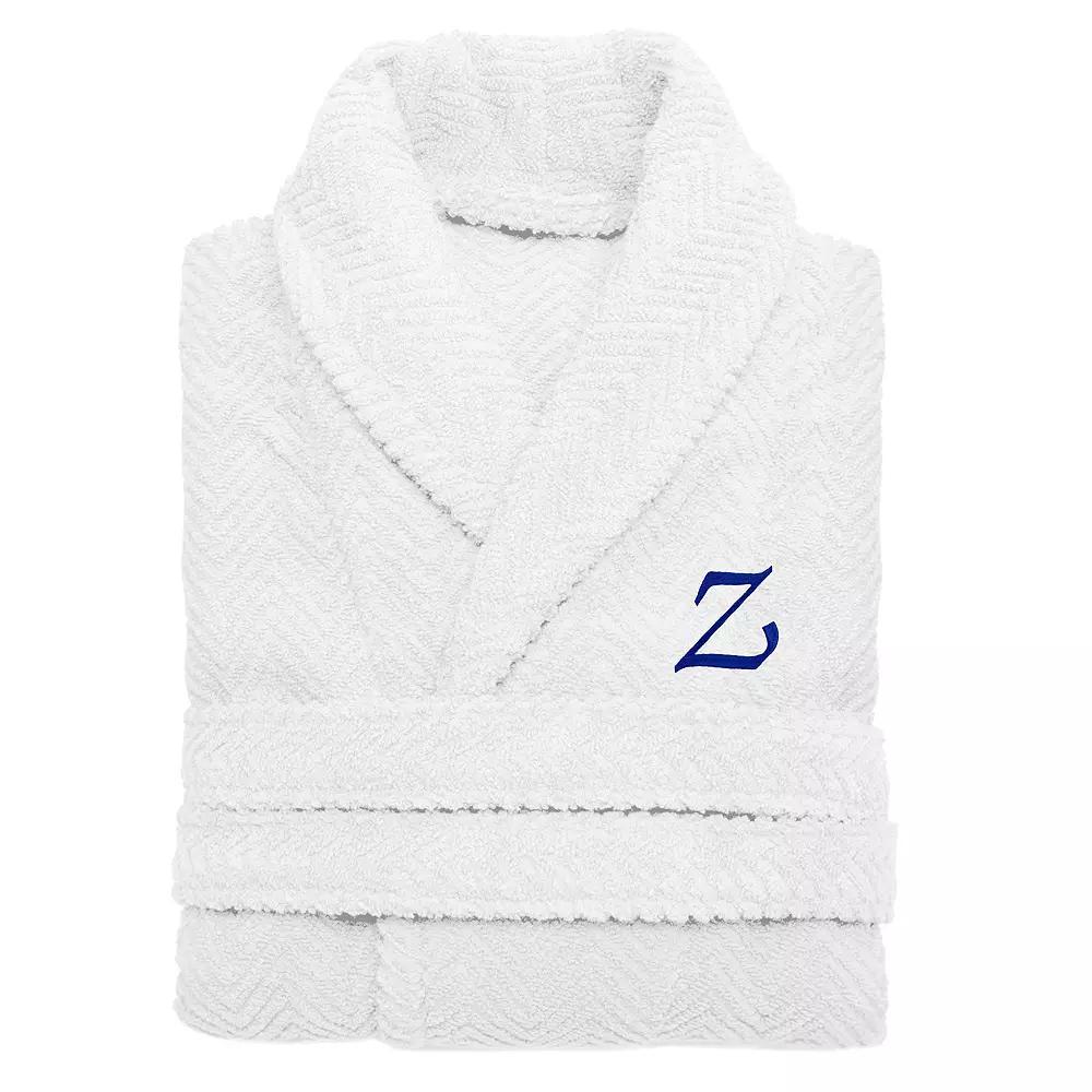 Linum Home Textiles Turkish Cotton Personalized Herringbone Weave Bathrobe, Womens Product Image