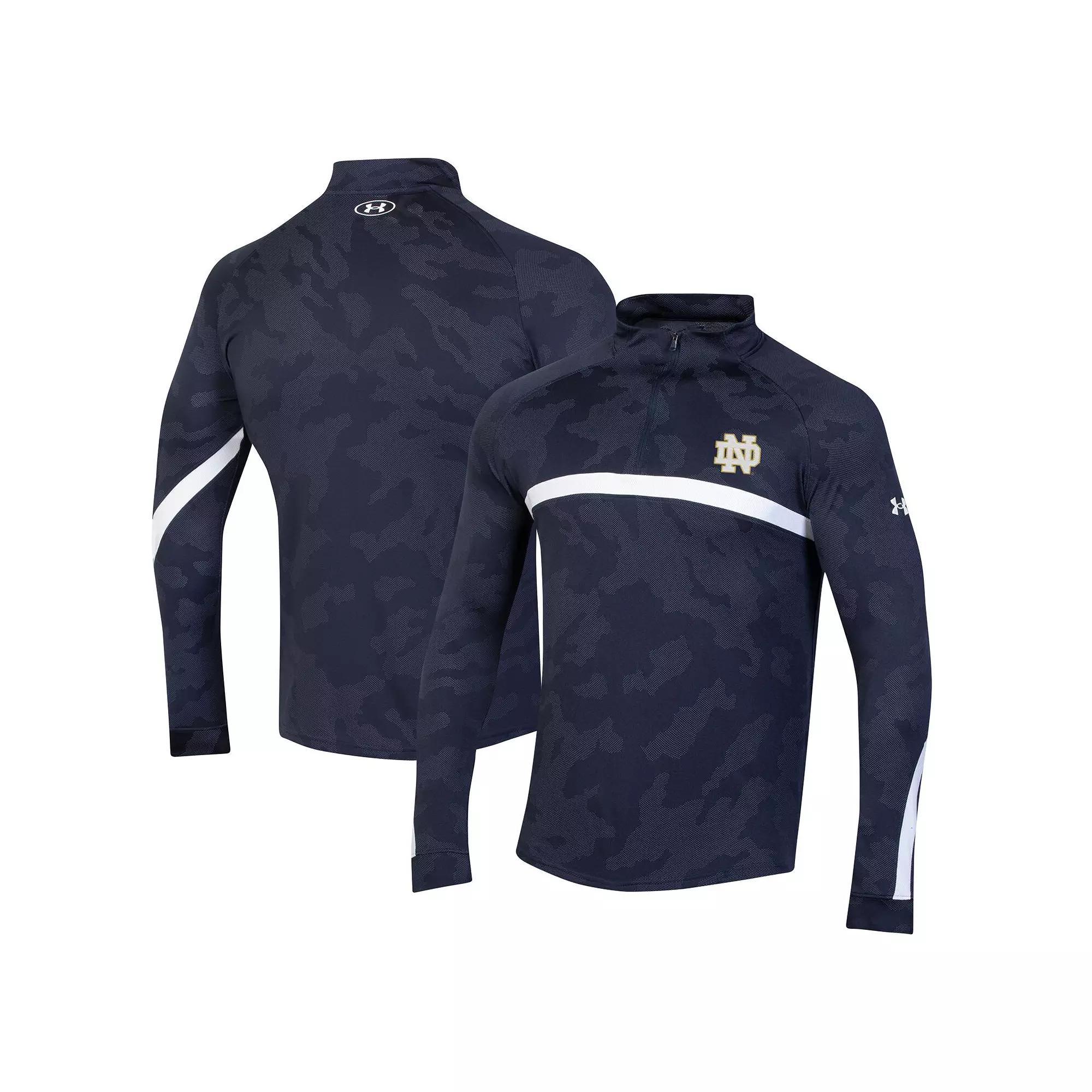 Men's Under Armour Black Maryland Terrapins Game Day Camo Raglan Quarter-Zip Top, Size: Medium Product Image