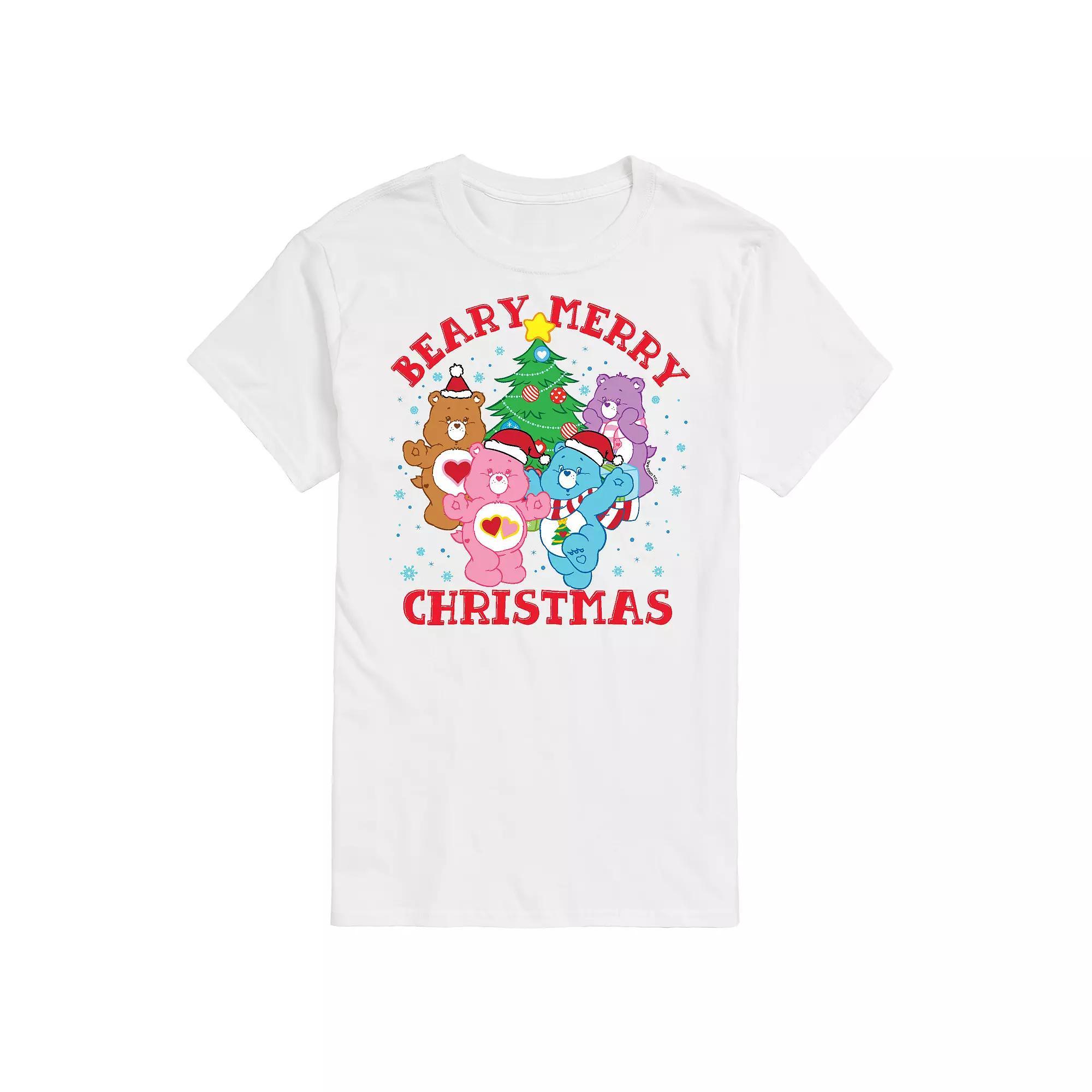 Big & Tall Care Bears Beary Merry Christmas Graphic Tee, Mens Product Image