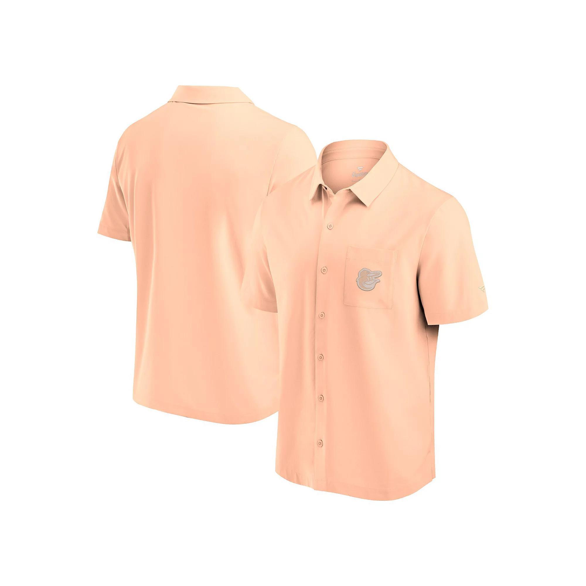 Men's Fanatics Signature Light Pink Houston Astros Front Office Button-Up Shirt, Size: 4XL Product Image