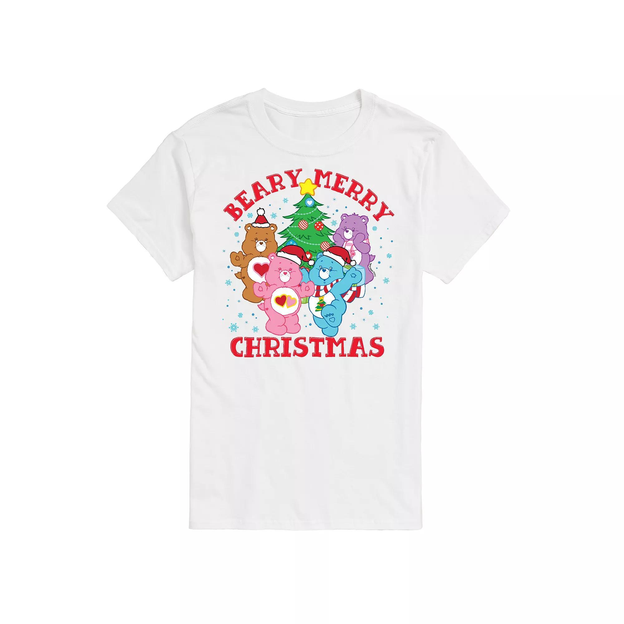 Big & Tall Care Bears Beary Merry Christmas Graphic Tee, Mens Product Image