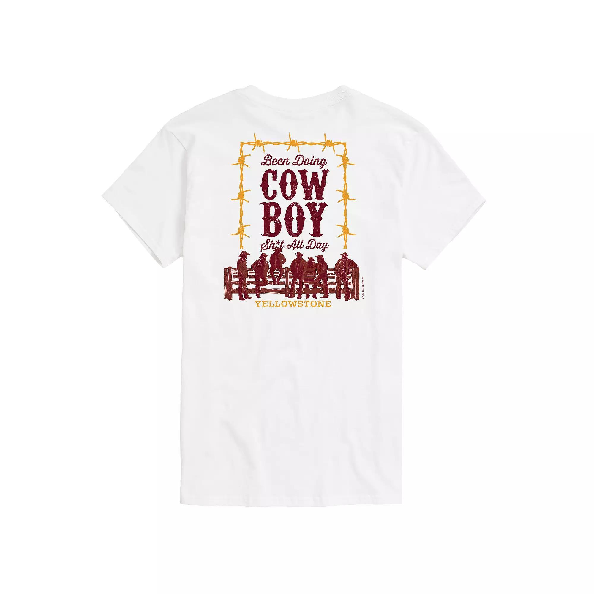 Mens Yellowstone Been Doing Cowboy Graphic Tee Ivory Product Image