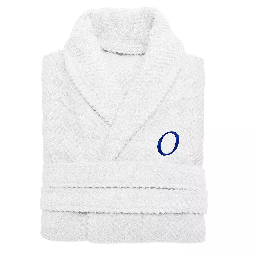 Linum Home Textiles Turkish Cotton Personalized Herringbone Weave Bathrobe, Womens Product Image
