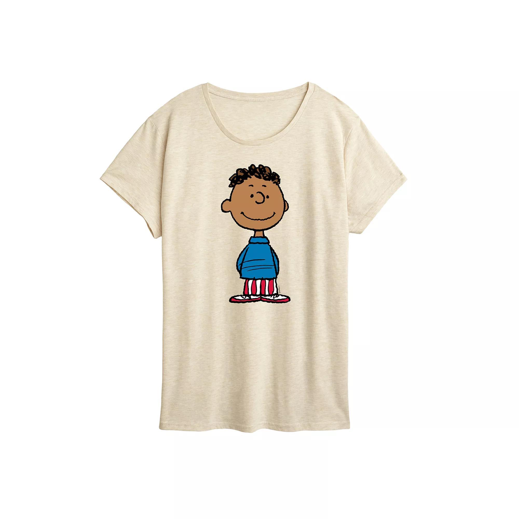 Womens Peanuts Franklin American Flag Graphic Tee Product Image