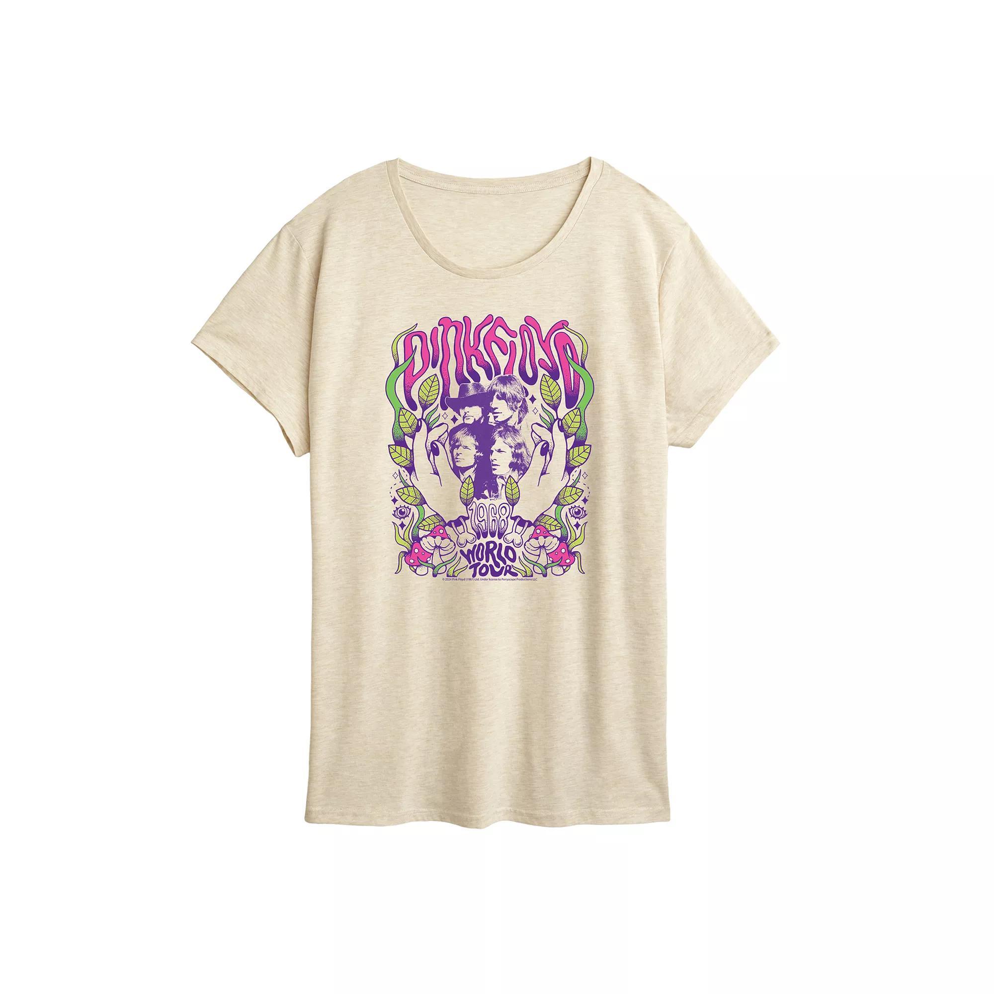 Womens Pink Floyd Psychedelic Graphic Tee Product Image