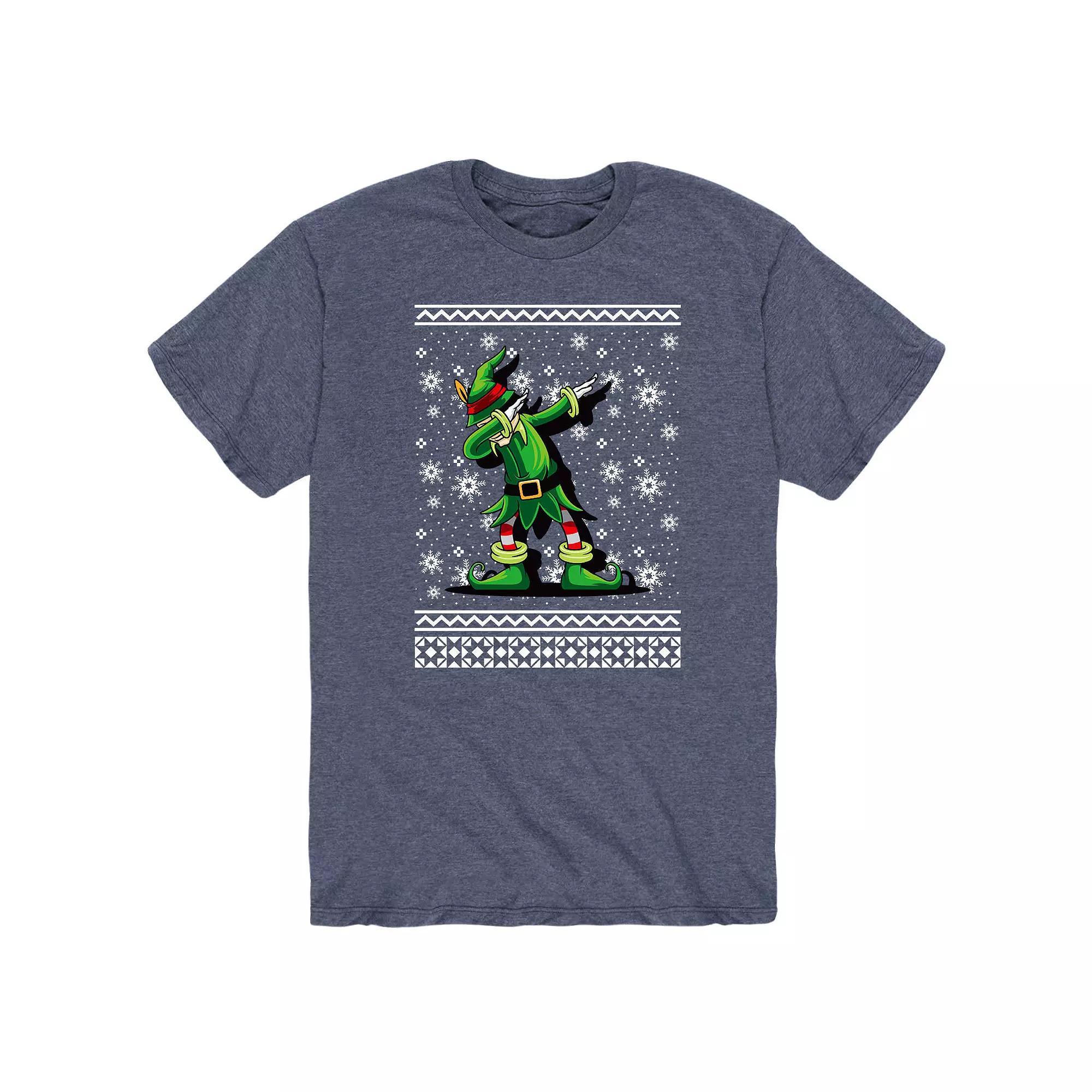 Mens Dabbing Christmas Elf Tee Product Image