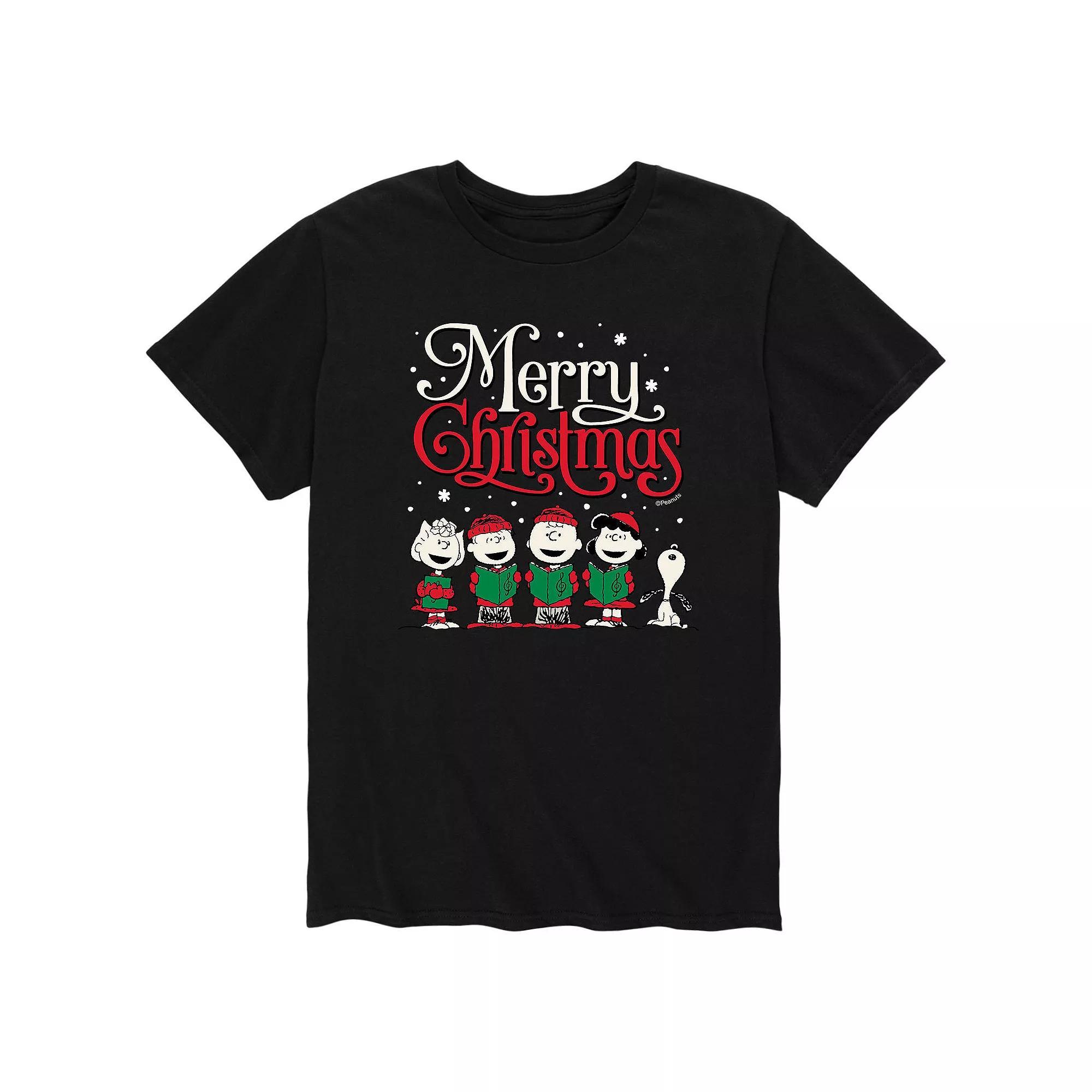 Mens Peanuts Merry Christmas Tee Product Image