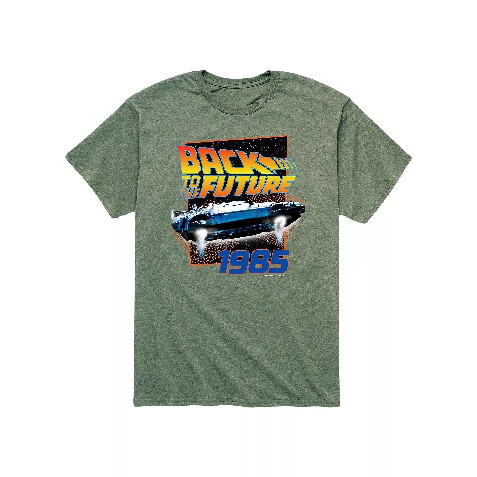 Big & Tall Back to the Future 1985 Flying Delorean Graphic Tee, Mens Product Image