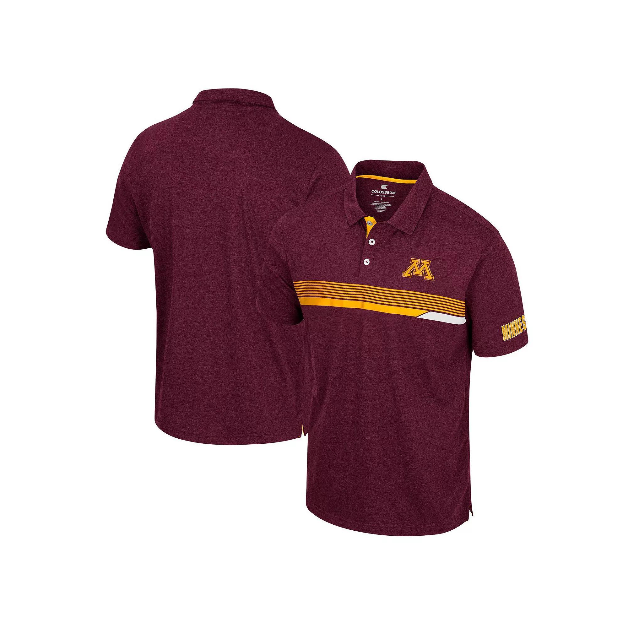 Men's Colosseum  Maroon Minnesota Golden Gophers No Problemo Polo, Size: XL, Red Product Image