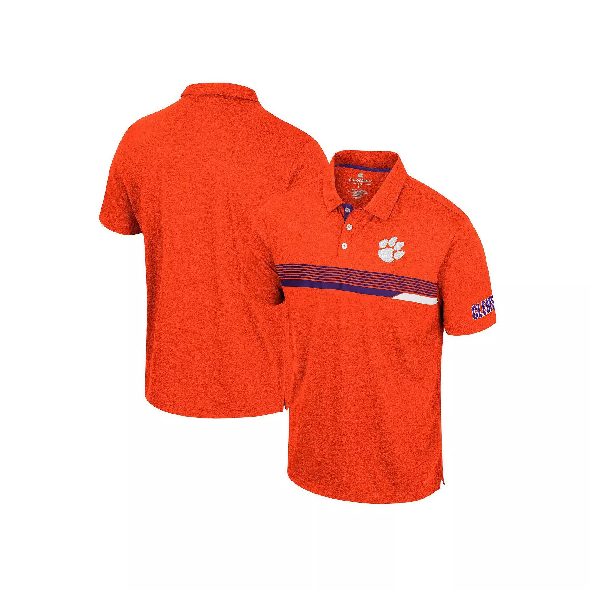Men's Colosseum  Orange Clemson Tigers No Problemo Polo, Size: 2XL Product Image