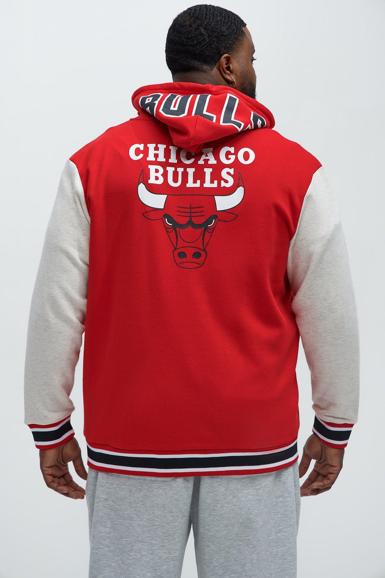Bulls Above The Rim Zip Up Hoodie - Red Product Image