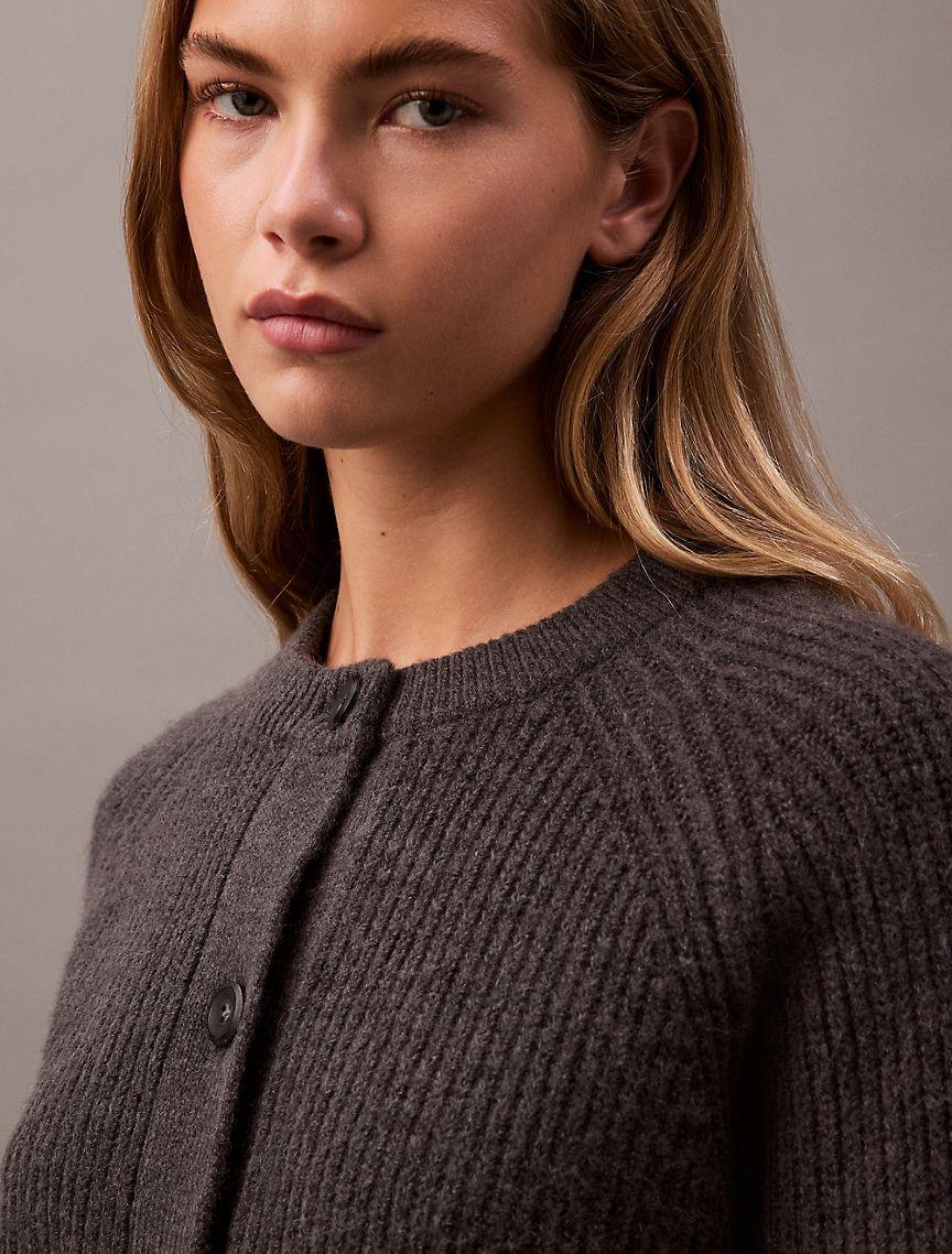 Ribbed Knit Cardigan Product Image