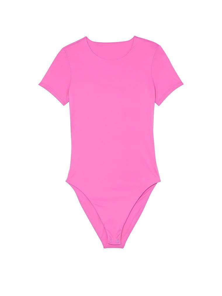 BODYWEAR by Victoria with FeatherSoft™ Innovation Short-Sleeve Bodysuit Product Image