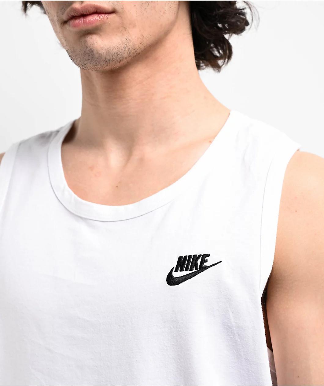 Nike Sportswear Club White Tank Top Product Image