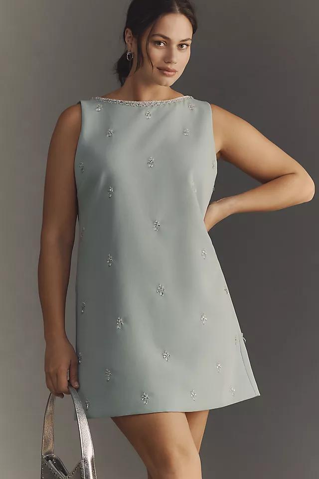 Atsu Crystal-Embellished Bow Mini Dress Product Image