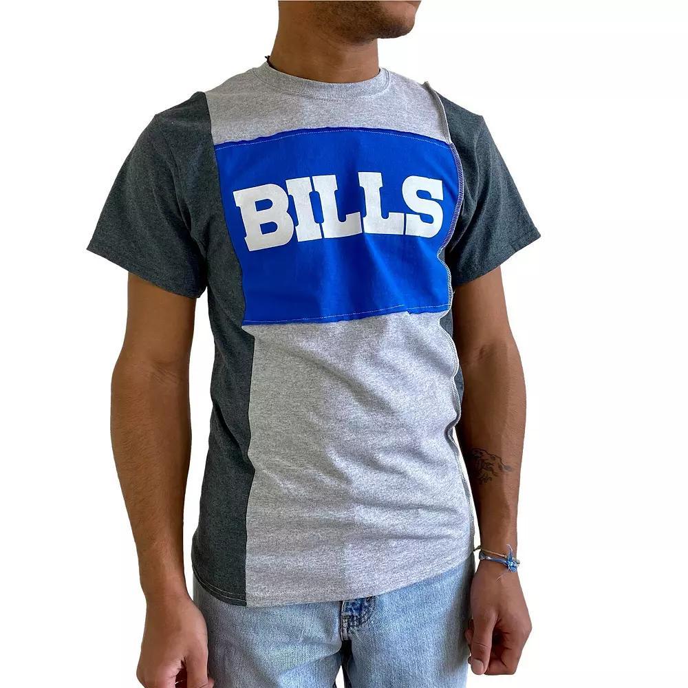 Men's Refried Apparel Heathered Gray Buffalo Bills Split T-Shirt, Size: Large, Grey Product Image