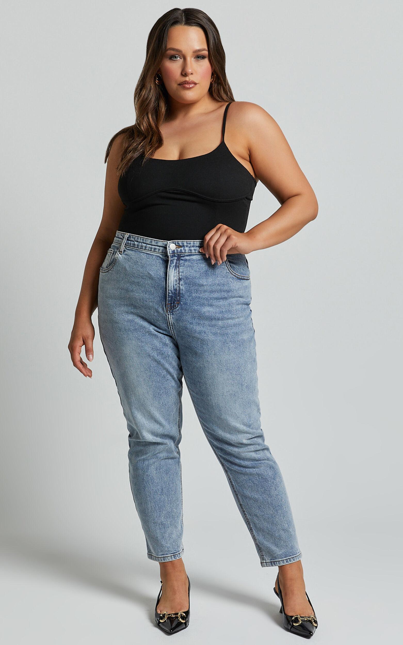 Daramie Bodysuit - Underbust Detail Bodysuit in Black Product Image