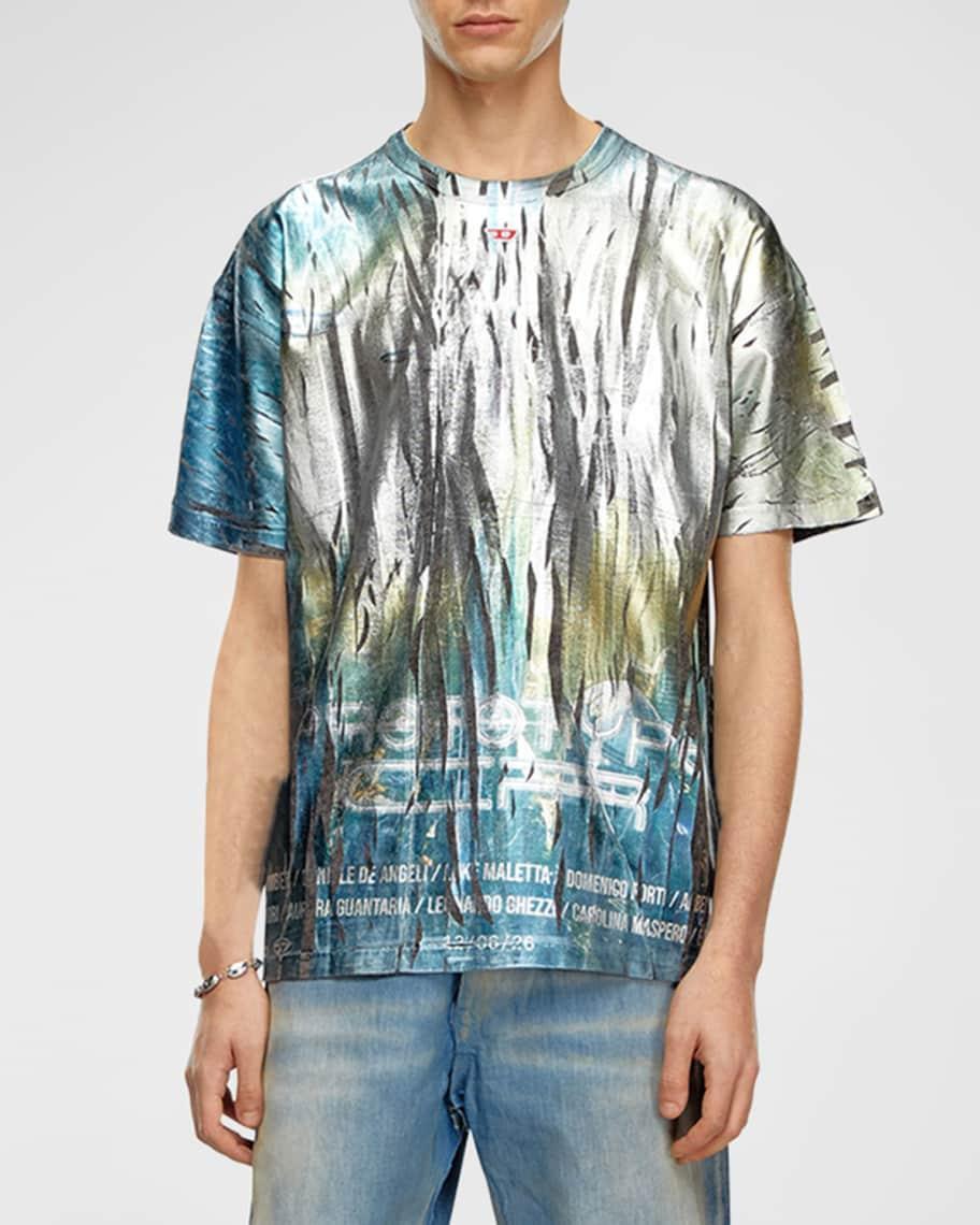 Men's T-Bord-Q1 Metallic Graphic T-Shirt  Product Image