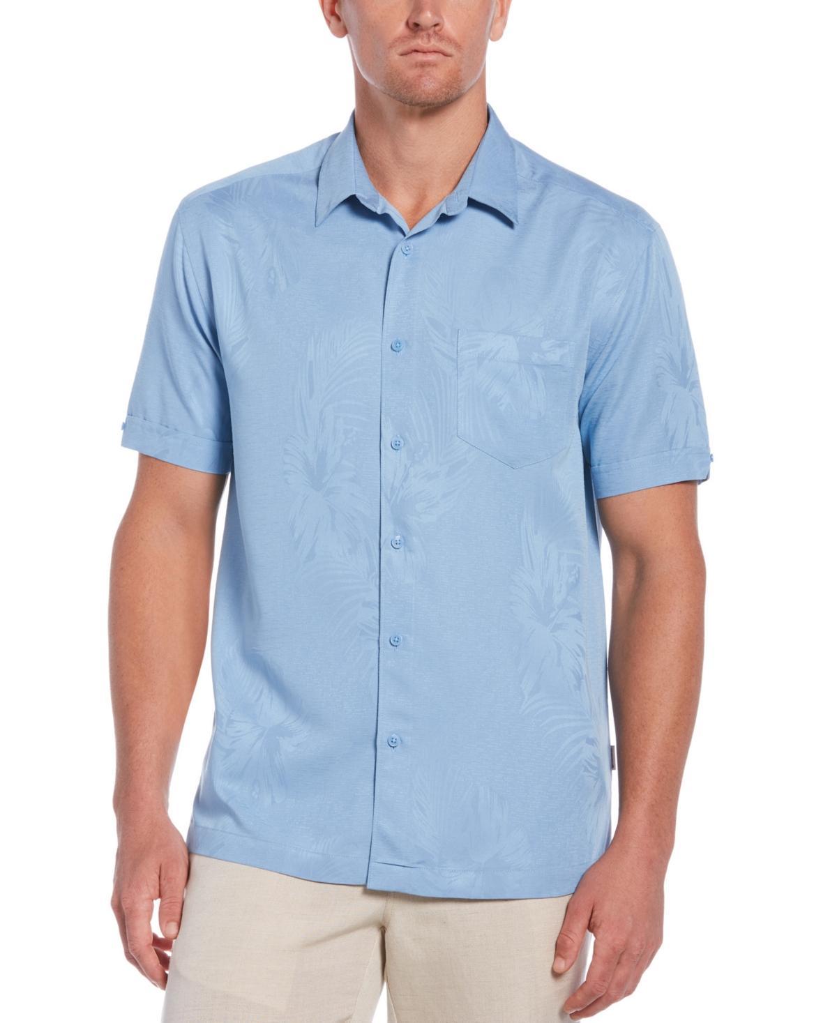 Men's Cubavera Short Sleeve Button-Down Shirt, Size: Small, Blue Blazer Product Image