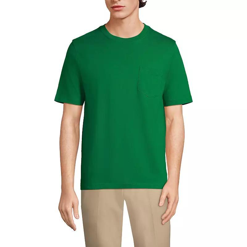 Men's Land's End Super-T Short Sleeve T-Shirt with Pocket, Size: XL, Rich Red Product Image