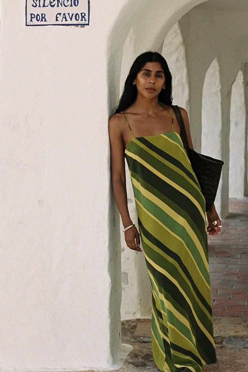 Muni Maxi Dress Cisco Stripe Palm - Final Sale Product Image