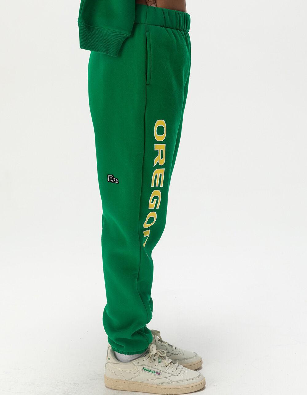 HYPE AND VICE University of Oregon Womens Sweatpants - GREEN Product Image