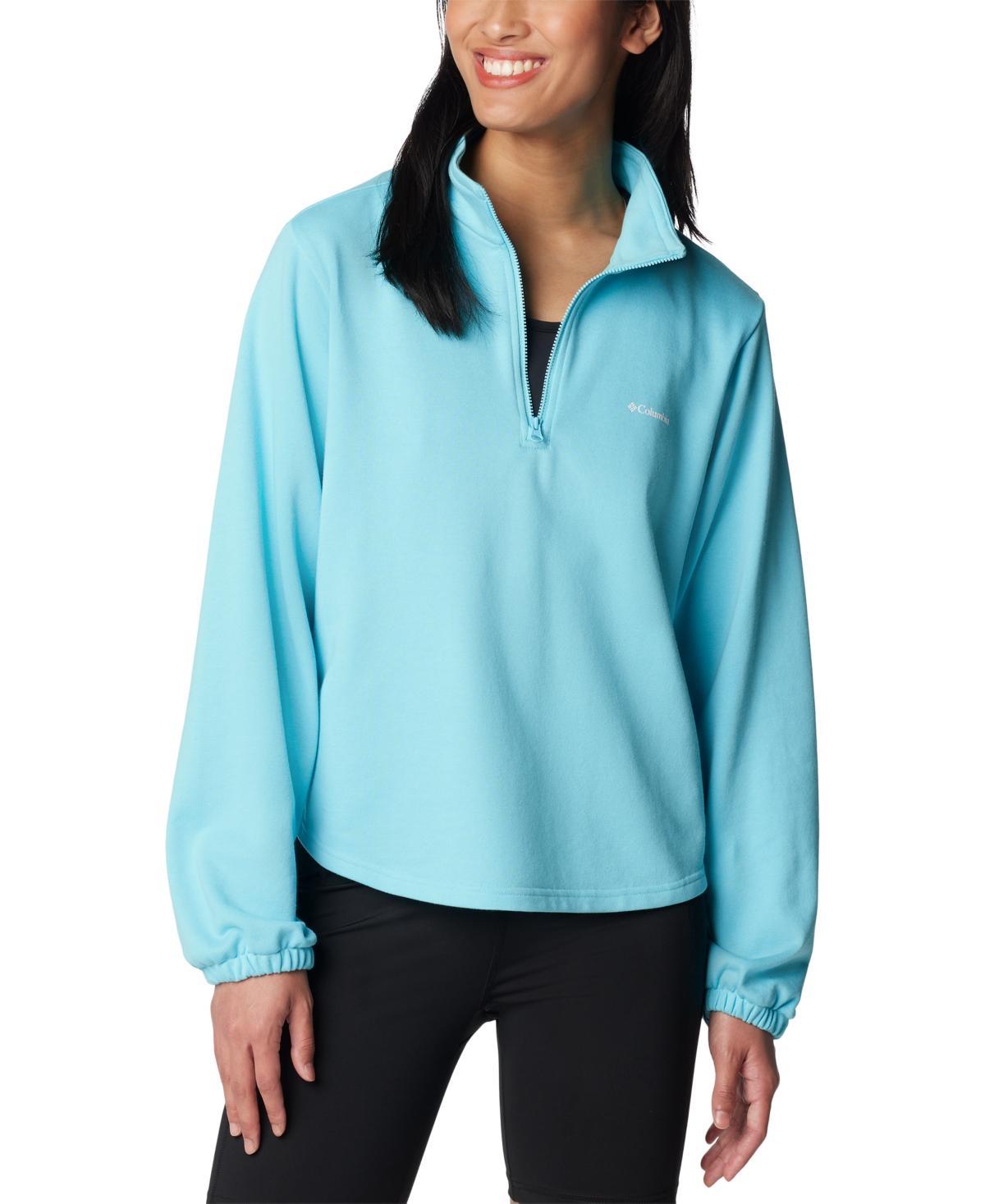 Women's Columbia Trek French Terry Half-Zip Pullover Sweatshirt, Size: XS, Safari Product Image