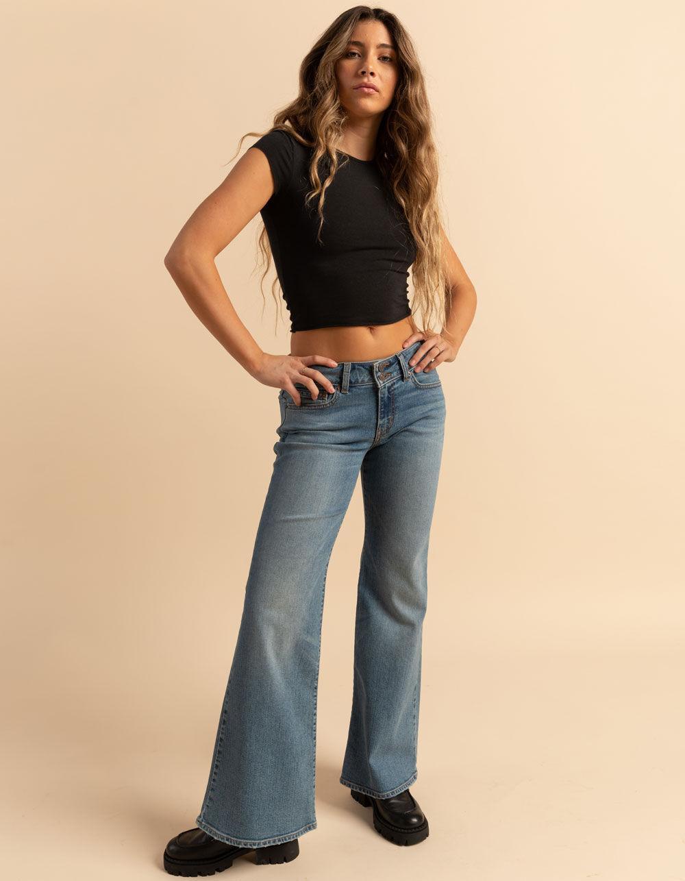 LEVI'S Superlow Flare Womens Jeans - The Big Idea - LT BLAST Product Image