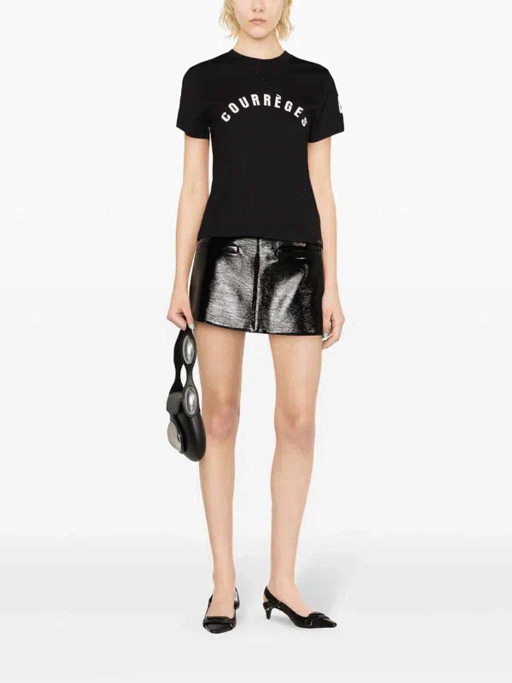 COURRÈGES T-shirt In Black Product Image