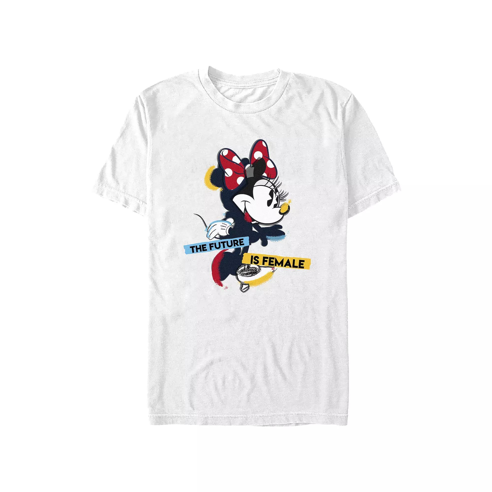 Disney's Minnie Mouse The Future Is Female Juniors' Graphic Tee, Women's, Size: Small, White Product Image
