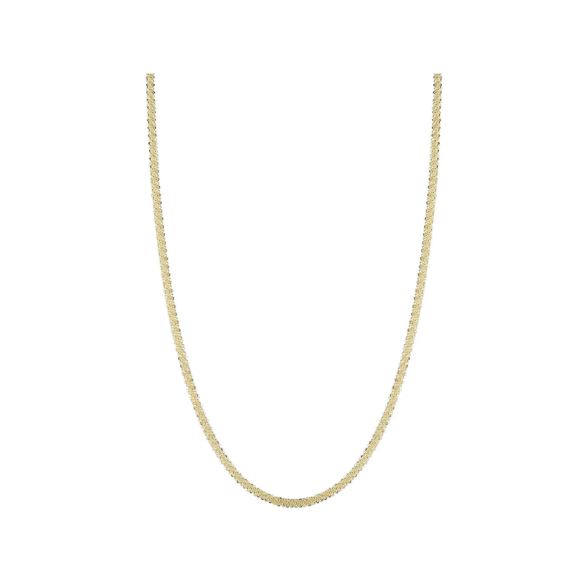 Sunkissed Sterling Snake Chain Necklace, Women's, Size: 18", Gold Tone Product Image