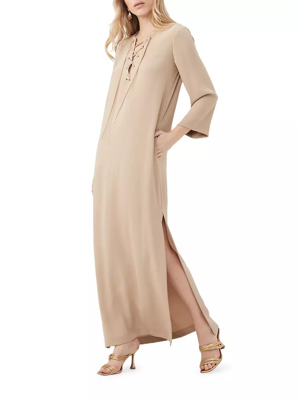 Catamaran 2 Lace-Up Maxi Dress Product Image