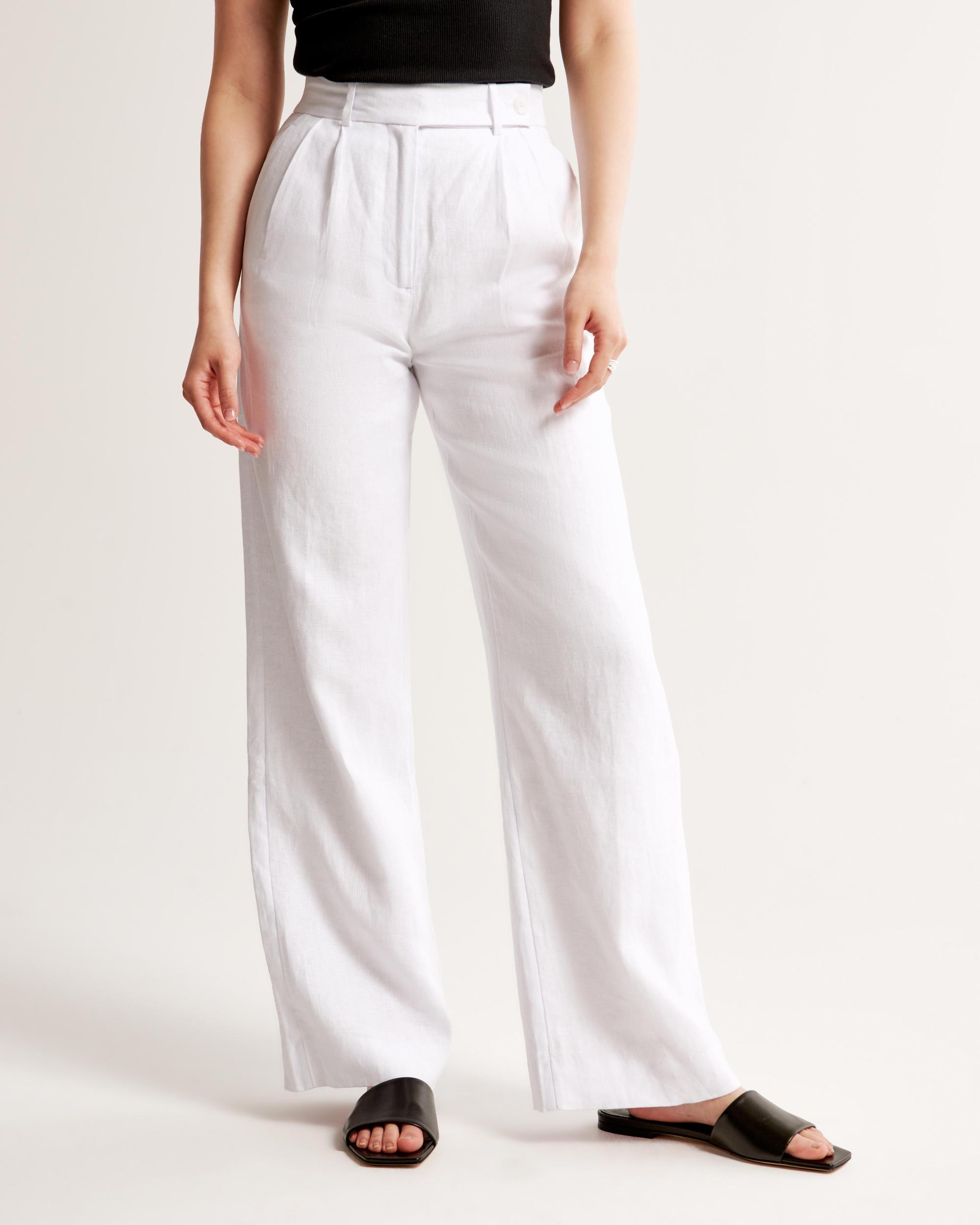 A&F Sloane Tailored Premium Linen Pant Product Image