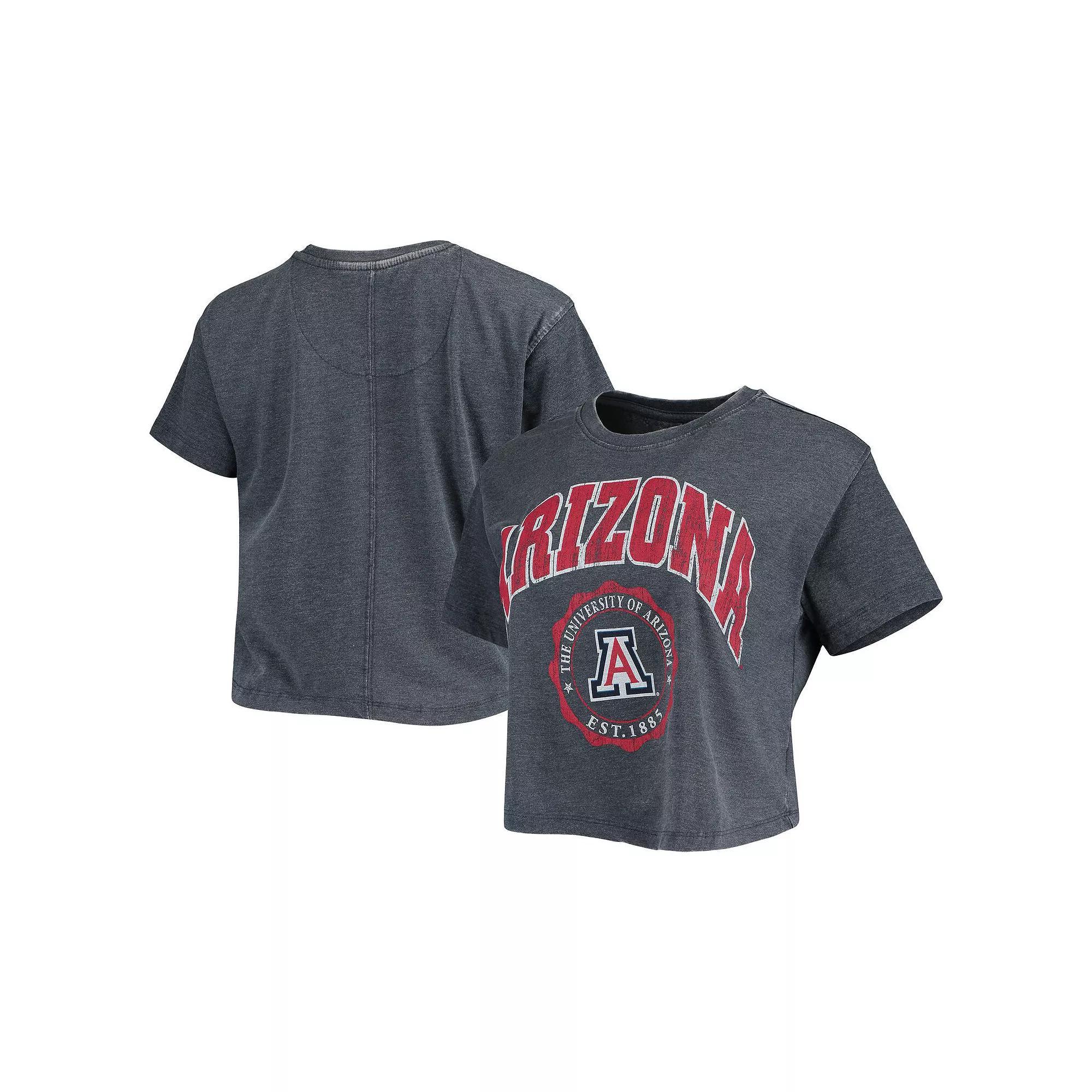 Women's Pressbox Navy Arizona Wildcats Edith Vintage Burnout Crop T-Shirt, Size: 2XL, Blue Product Image