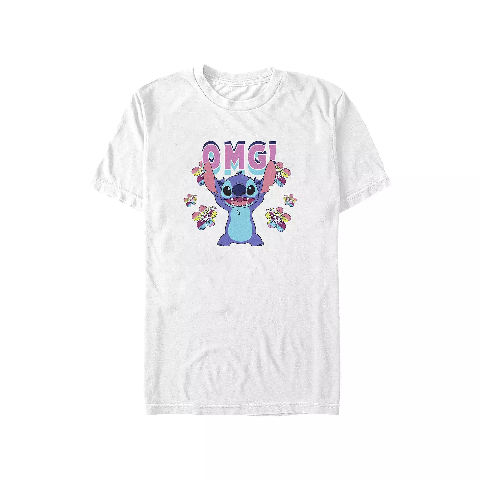 Disney's Lilo & Stitch OMG Stitch Juniors' Graphic Tee, Women's, Size: Medium, White Product Image