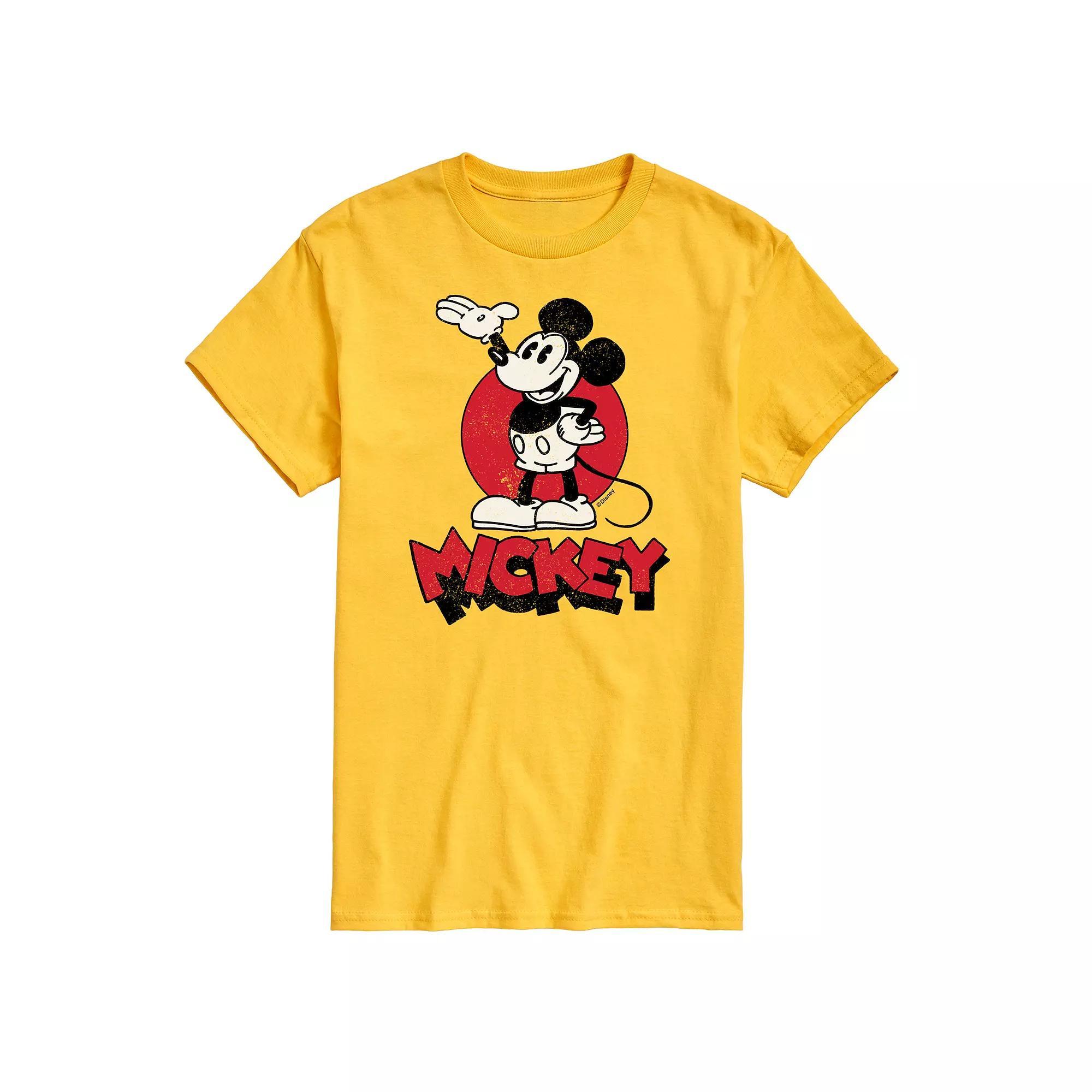 Disney's Mickey Heritage Men's Graphic Tee, Size: Large, Gray Product Image