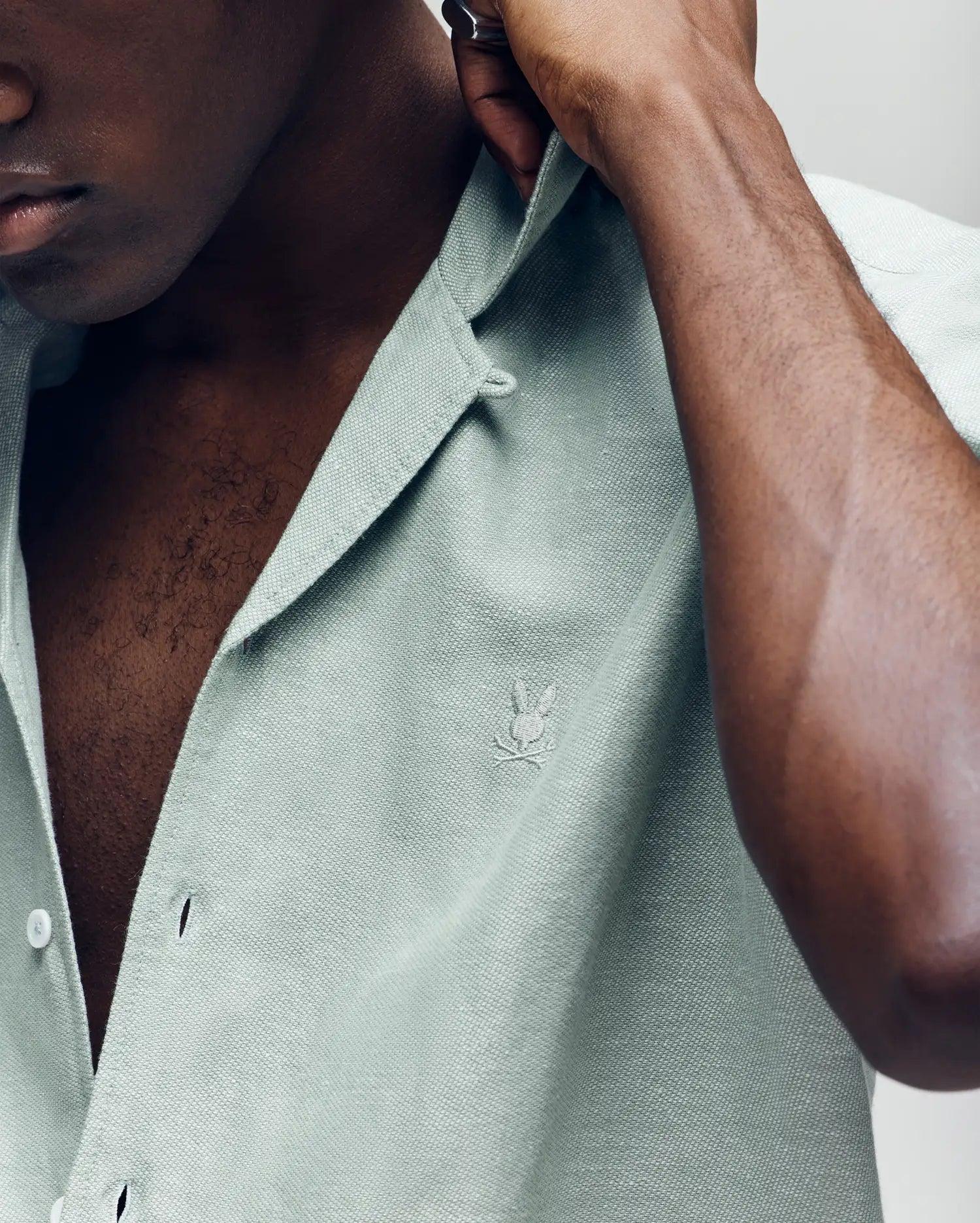 MENS WINDCREST LINEN BLEND SHORT SLEEVE SHIRT - B6Q148C200 Product Image