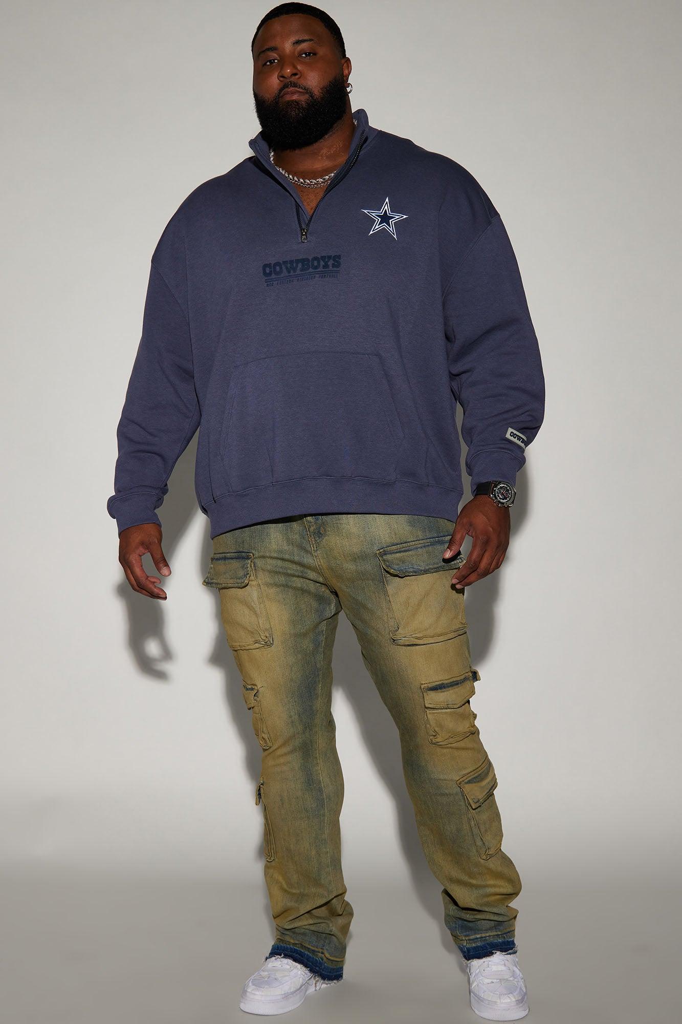 Cowboys Essential Quarter Zip Sweatershirt - Navy/combo Product Image