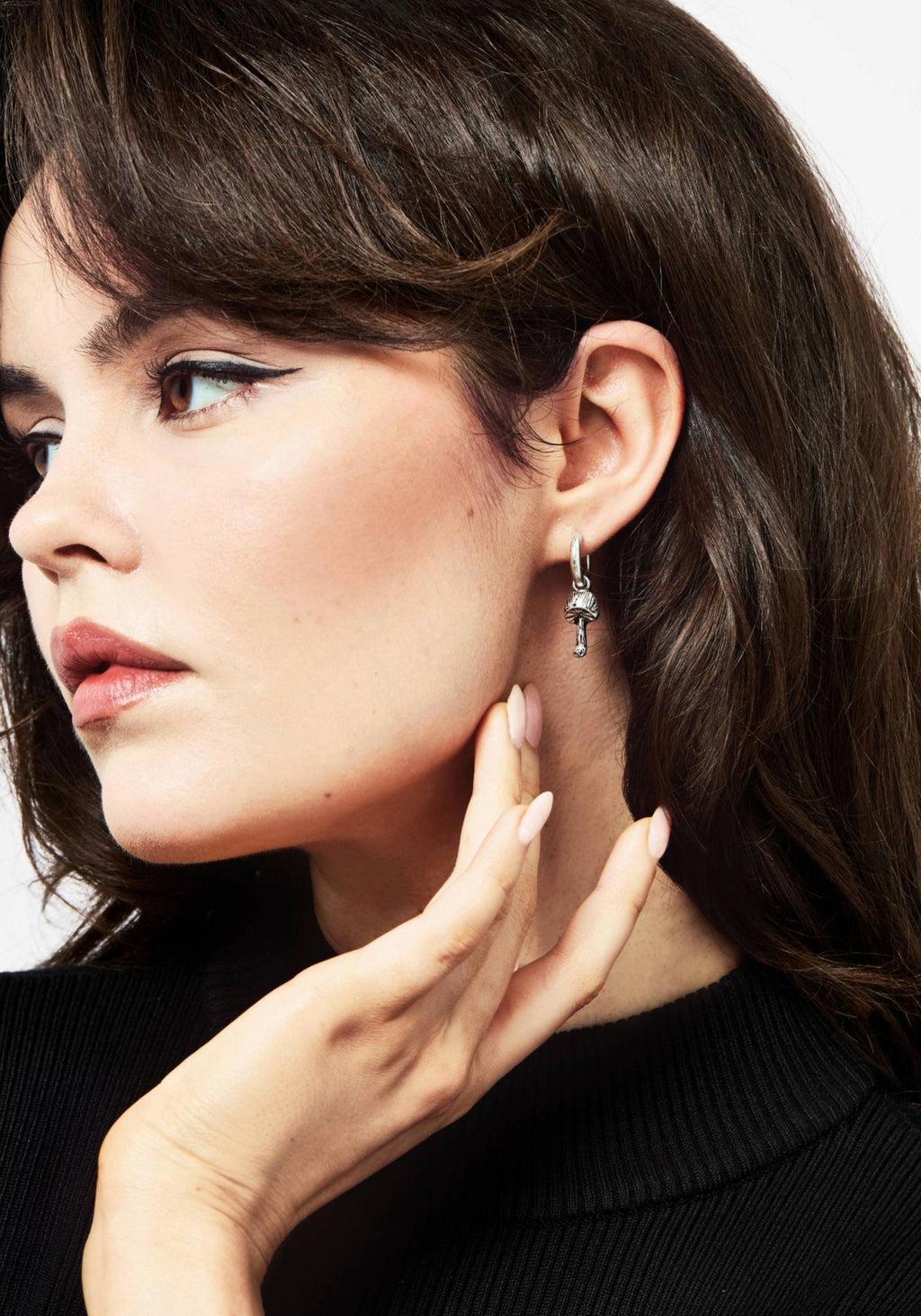 Fabula Charm Hoop Earrings Product Image