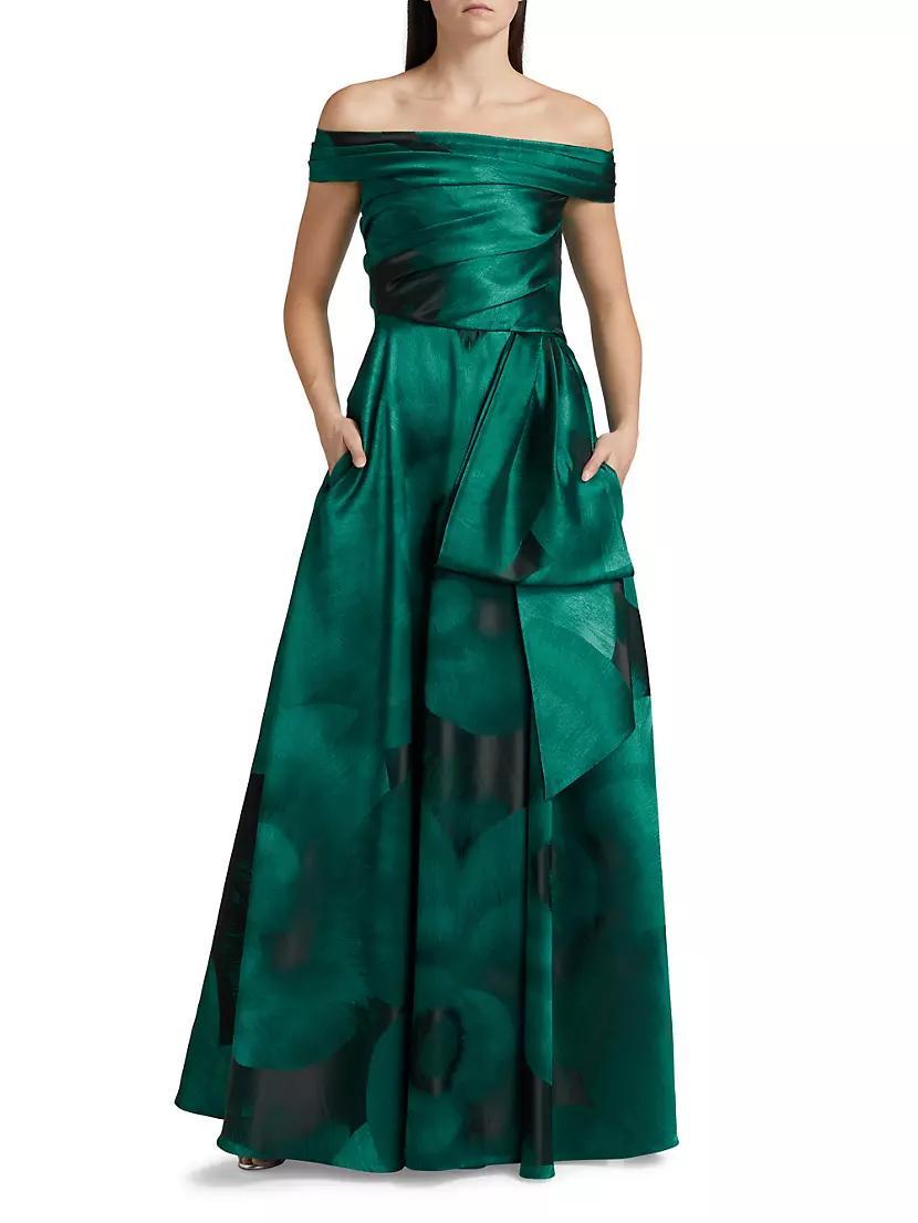Floral Jacquard Ball Gown Product Image